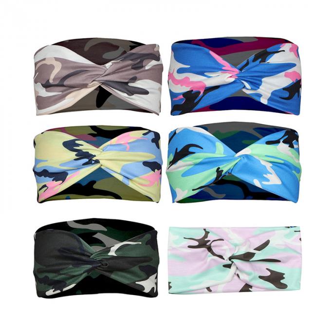 οι νέες μορφές σχεδίων συνήθειας καλύπτουν headband αθλητικών ελαστική διαγώνια τόξων ζωνών τρίχας την ελαστική ζώνη τρίχας περικαλυμμάτων για τον αθλητισμό workout